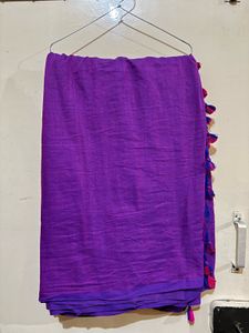 Blue Pink Saree
