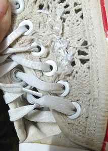 Preloved | Thrifted Shoe |Weaved Cotton Threads