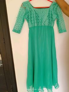Beautiful Green Color Anarkali Kurti💚