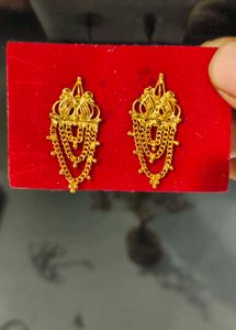 Gold Plated Artificial Earrings