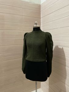 NEXT IMPORTED Green Turtleneck Sweater