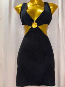 Black Cutout Mini Dress