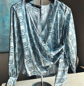 Zara-Chic Chain Print Top