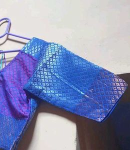 Royal Blue Pure Banarsi Silk Saree