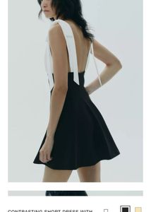 Chic Two-Tone Mini Dress