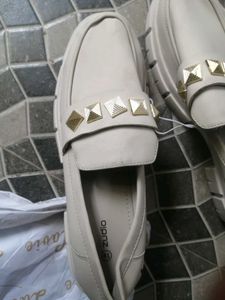 Stylish White Loafers