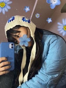 Crochet Flower Beanie