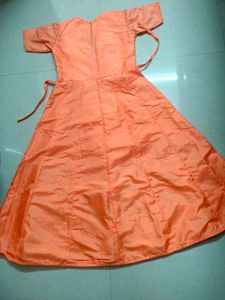 Orange Embroidered Lehenga Choli