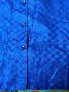 Self Design Nehru Jacket For Men (4xl)