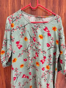Floral Print Tunic Top
