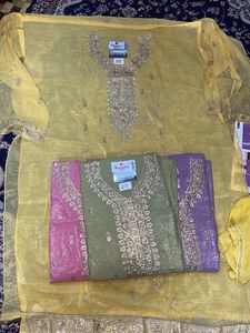 Elegant Embroidered Pakistani Suit