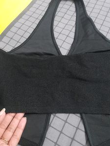 Black Halter neck Top