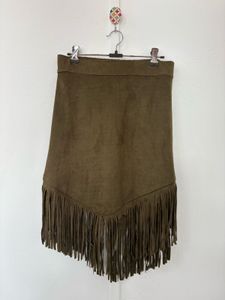 Fringe Suede Skirt