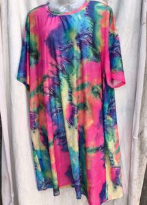 121511. Trendy Tie-Dye T-Shirt Dress