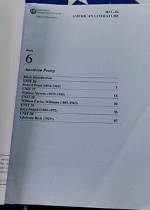 American Literature, IGNOU (MEG 06)
