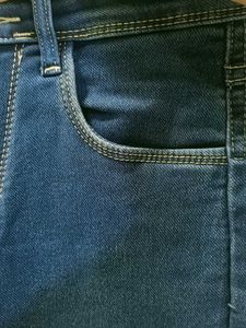 Dark Blue Denim wide leg pants