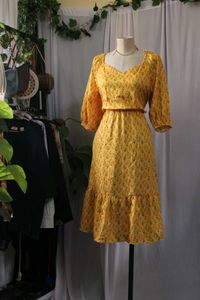 Vera Moda Yellow Floral Dress
