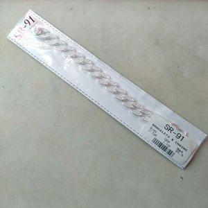 SR91 Pure Silver Figaro Chain Bracelet Unisex