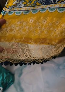 Elegant patchwork Kurta Dupatta Set
