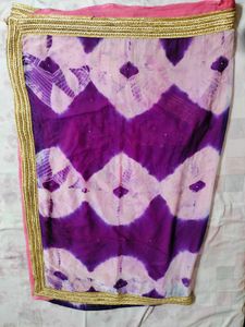 Party Wear Double Colour Beautiful Saree