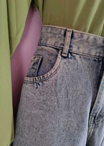 High rise wise leg jeans