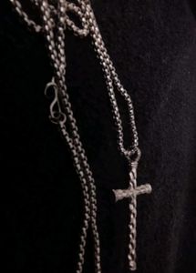 Silver-plated Stainless Steel Cross Necklace