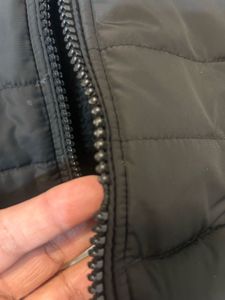 Black Puffer Jacket with Hood