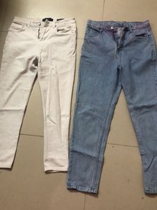 Gorgeous Blue And White Denim Jeans