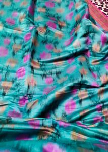 Mulberry Silk Ikkat Banarsi Saree