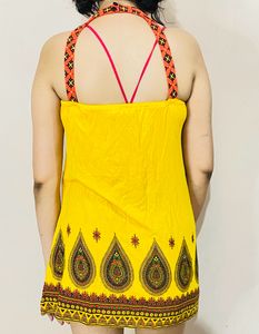 Halter Neck Backless Short Kurti/top