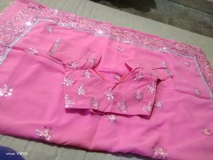 Pink Saree