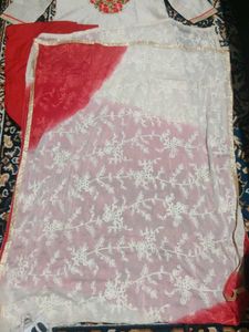 Elegant Embroidered silk suit set