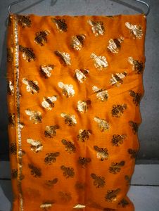 Elegant Orange Saree