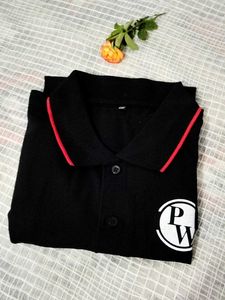 PW Polo Shirt - Black &amp; Red✨