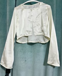 Elegant White Crop Top