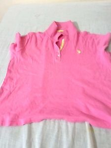 Pink Polo Top