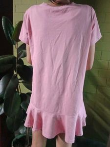 Pink Louis Vuitton Inspired T-Shirt Dress
