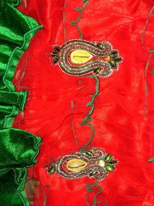 Red &amp; Green Colored Beautiful Lehenga For Kids ♥️