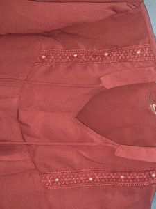 Elegant Pink Embroidered Top