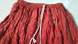 Long Skirt Brown Colour