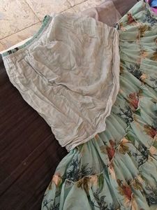 Floral Ruffled Skirt