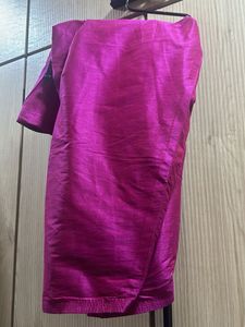 Rani Pink Dress With Patch Work Duppatta