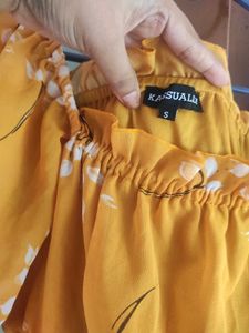 Floral Yellow Top
