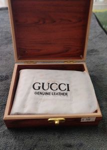 Gucci High Quality wallet with wooden box