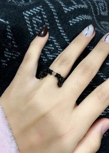 Cute Beaded Cat/ Kuromi Ring