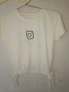 White Graphic Tee
