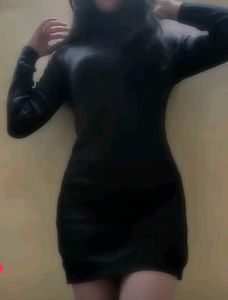 Zara black knit dress