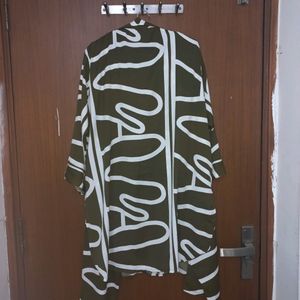 Abstract Print Tunic Co Ord Set