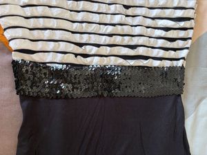 Striped frill Casual Dress