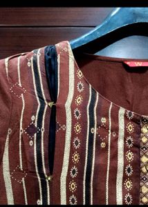 Elegant W Brown Kurti